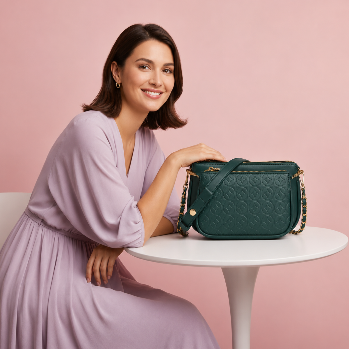 Elegant Green Sling Bag for Women