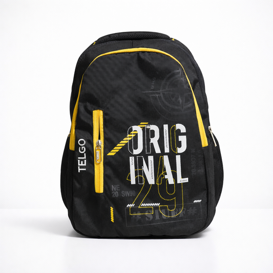 Trendy Telgo Stylish Yellow Printed Backpack