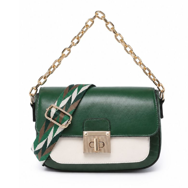 Luxury Green Chain Shoulder Bag for Women