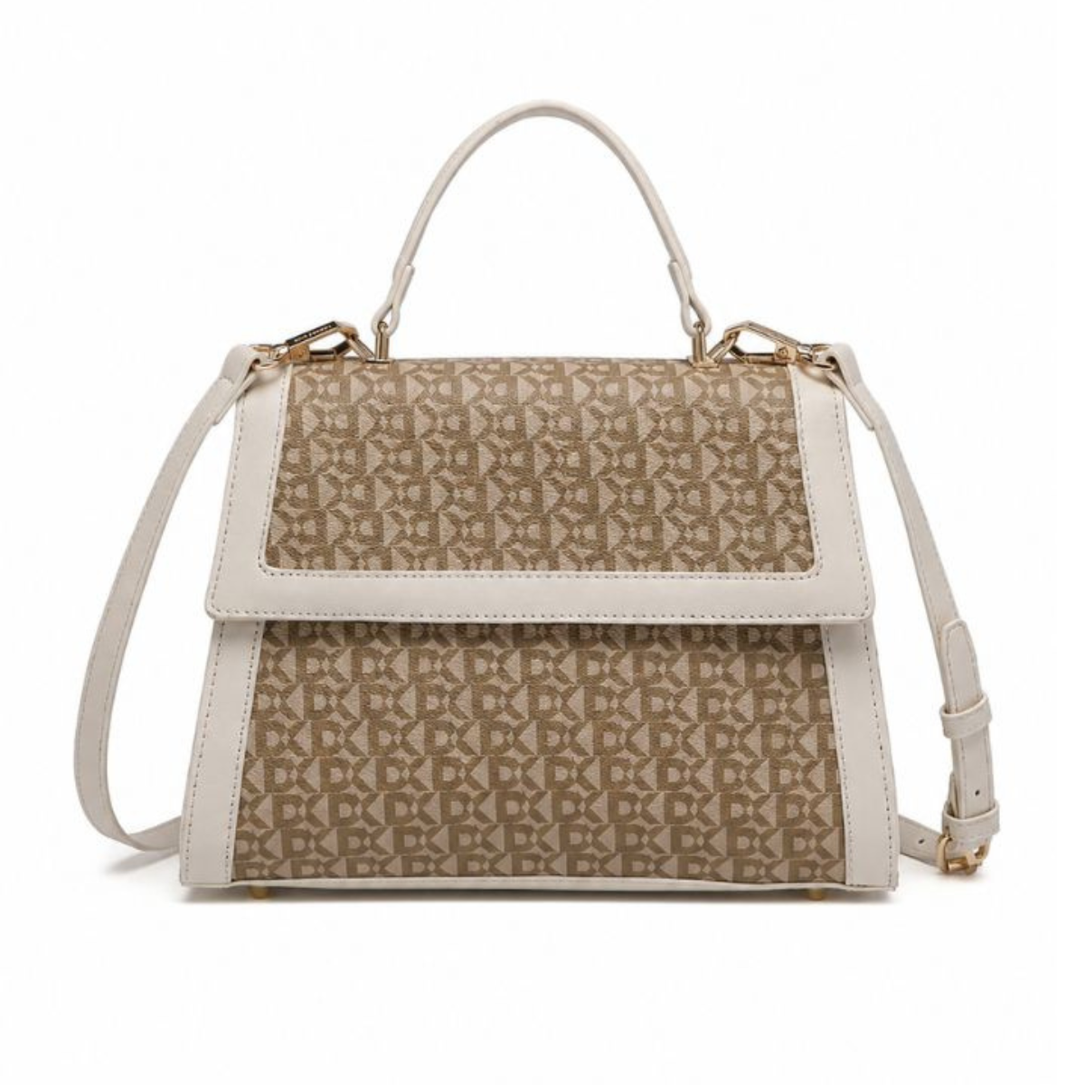 Premium White Women Handbag with Adjustable Sling Strap