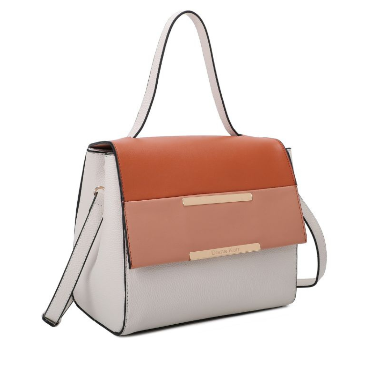Premium Beige Women Shoulder Bag with Adjustable Sling Strap