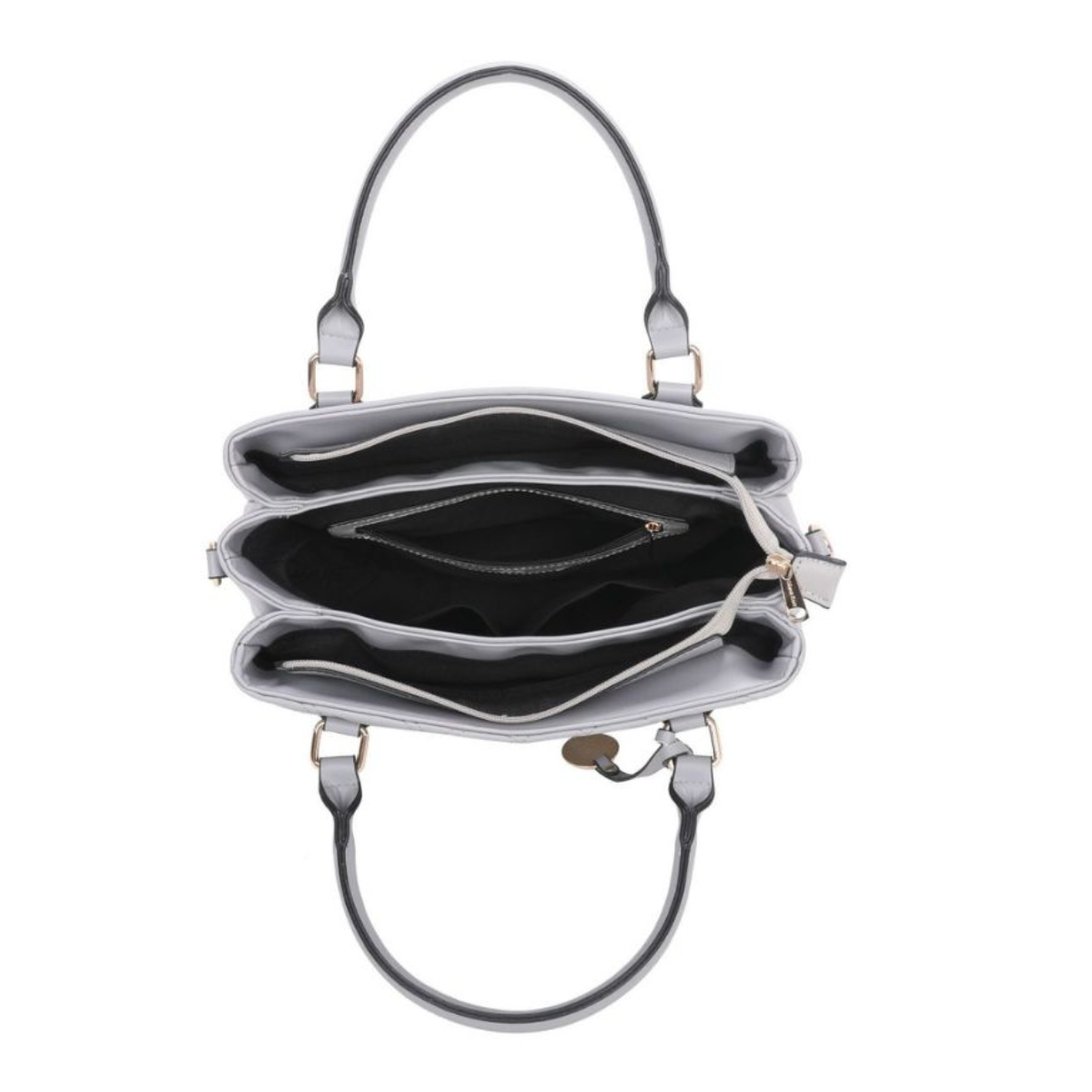 Premium Grey Women Handbag with Adjustable Sling Strap