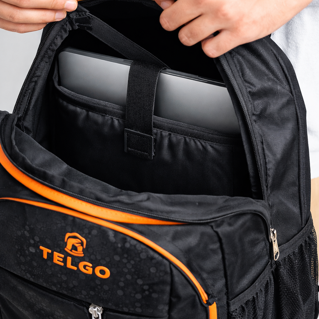 TELGO Multipurpose Black Backpack for Office, School & Travel