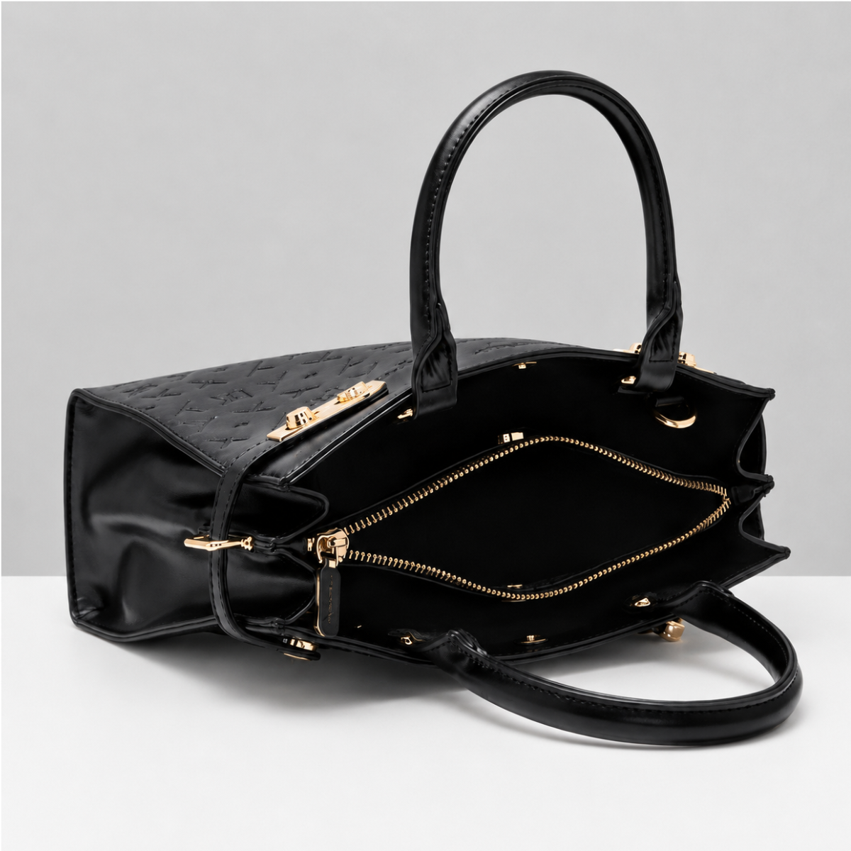 Premium Black Women Handbag with Adjustable Sling Strap