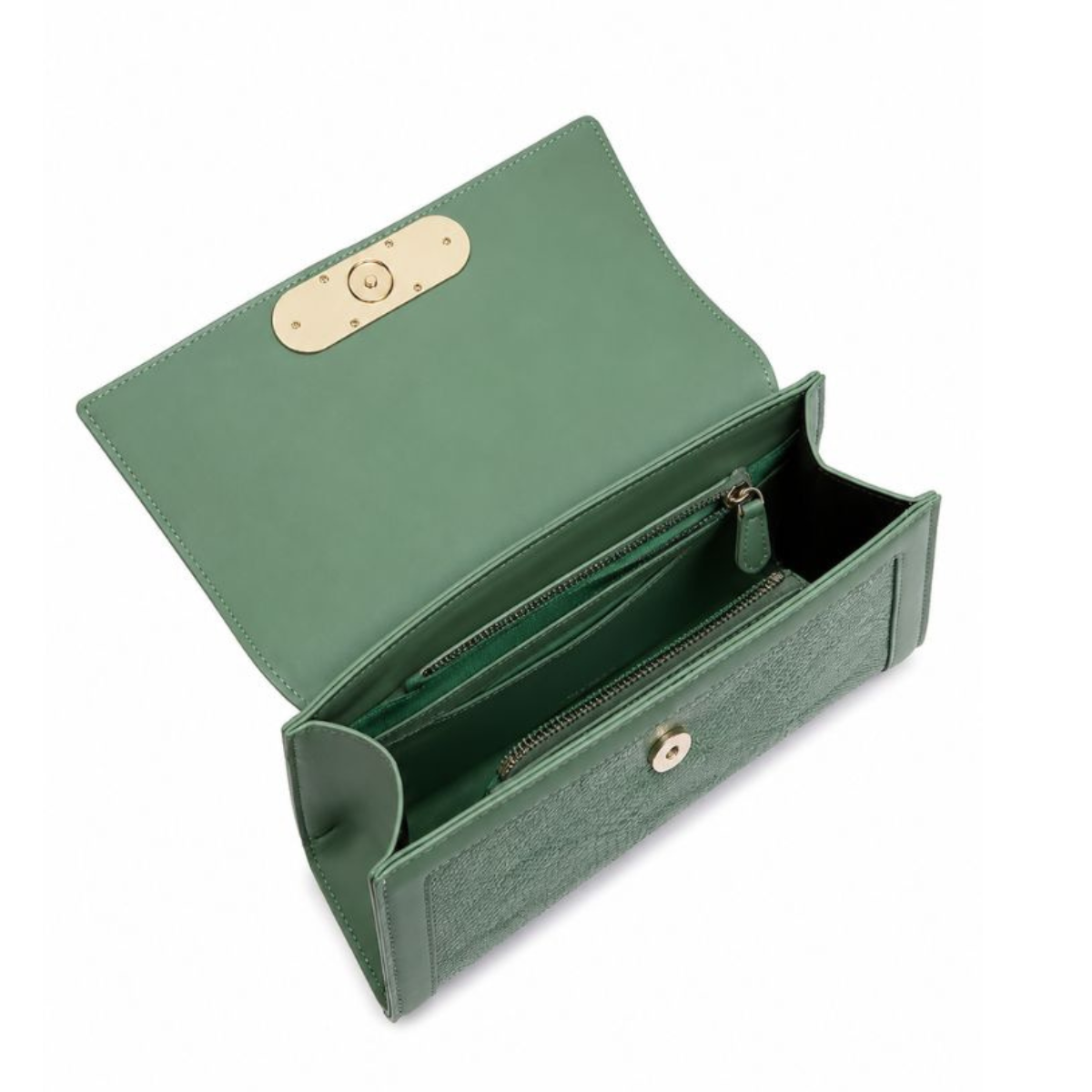 Premium Green Women Handbag with Adjustable Sling Strap