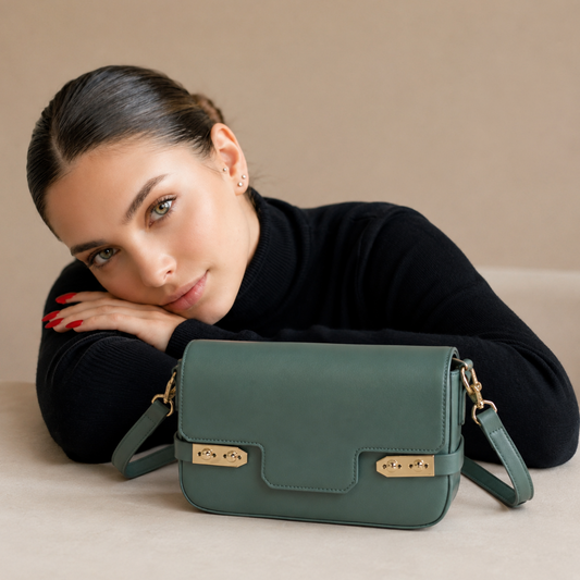 Premium Tealgreen Women Shoulder Bag with Adjustable Sling Strap