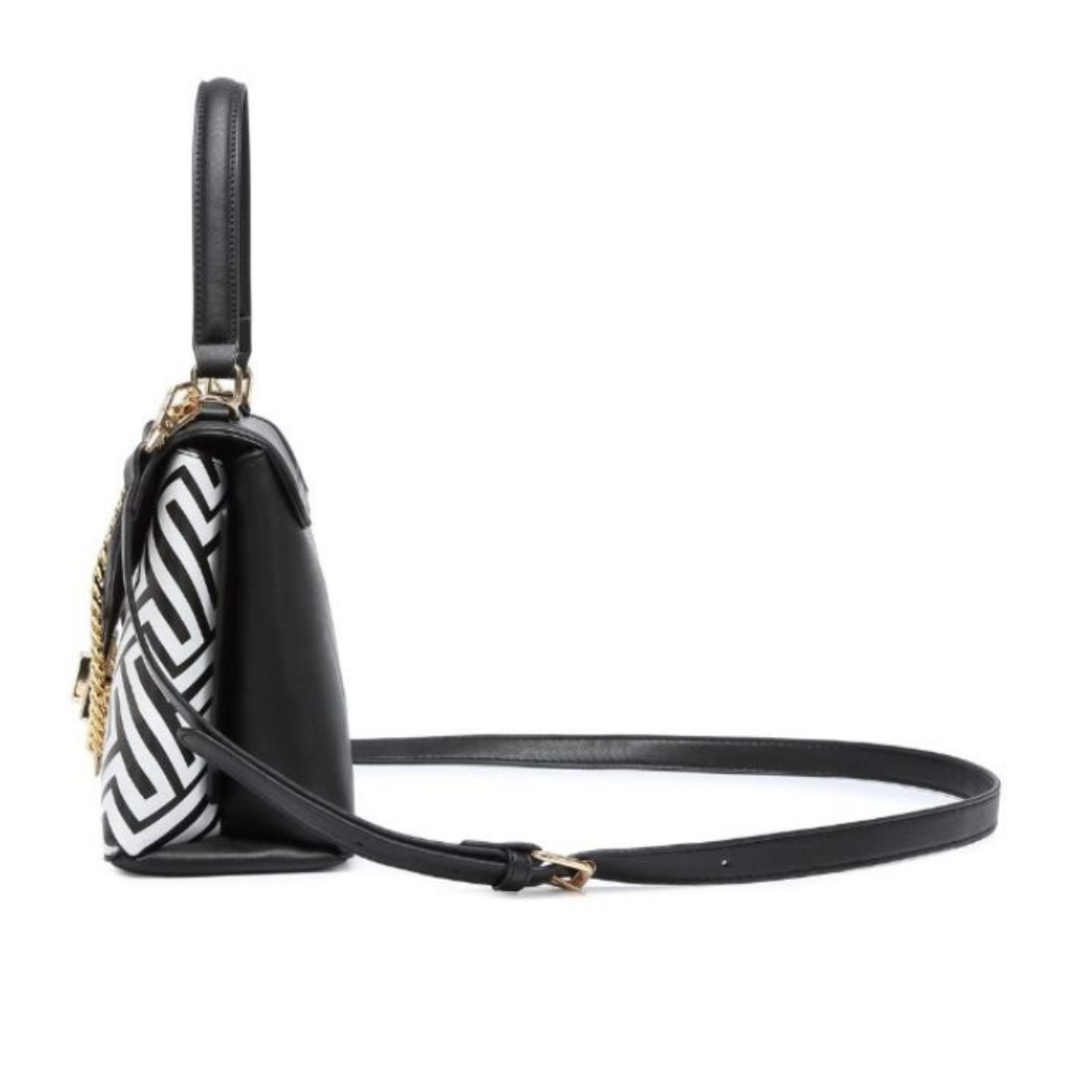 Elegant Black Printed Handbag for Women