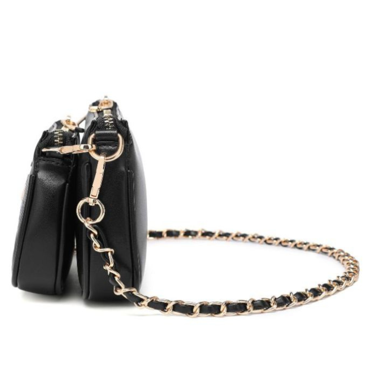 Elegant Black Quilted Sling Bag for Women