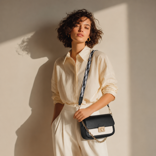 Premium Black Women Shoulder Bag with Chain Strap