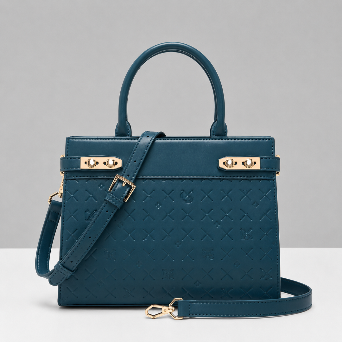 Premium Blue Women Handbag with Adjustable Sling Strap