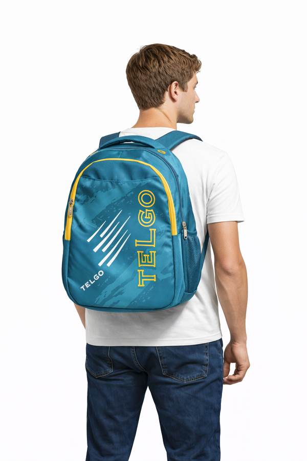 Telgo Sports Design Sky Blue Casual Backpack