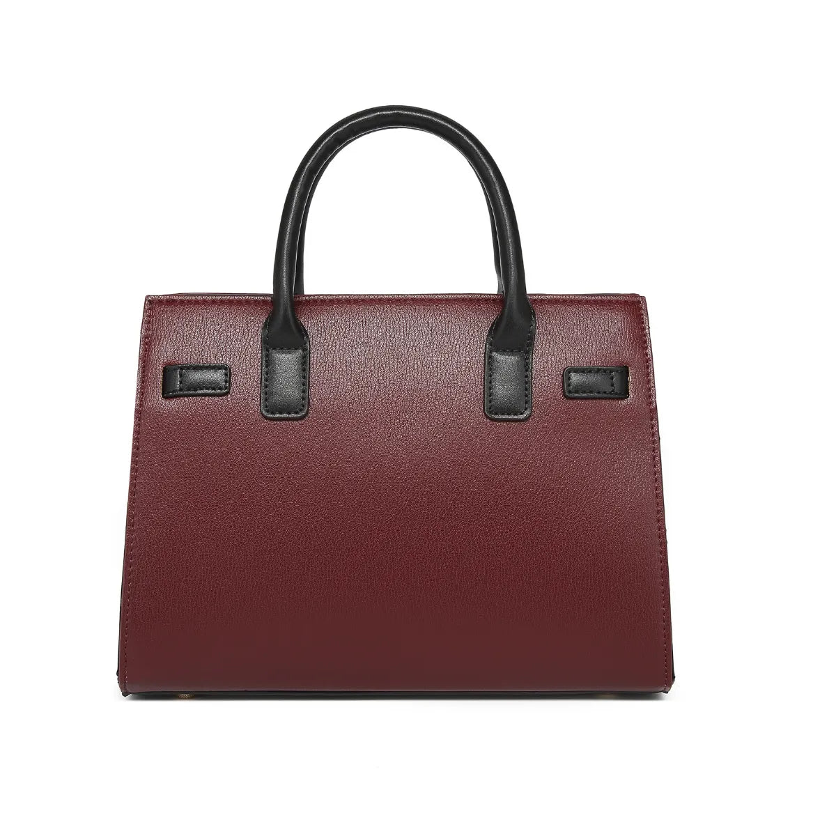 Wine Chevron Textured Handbag for Women