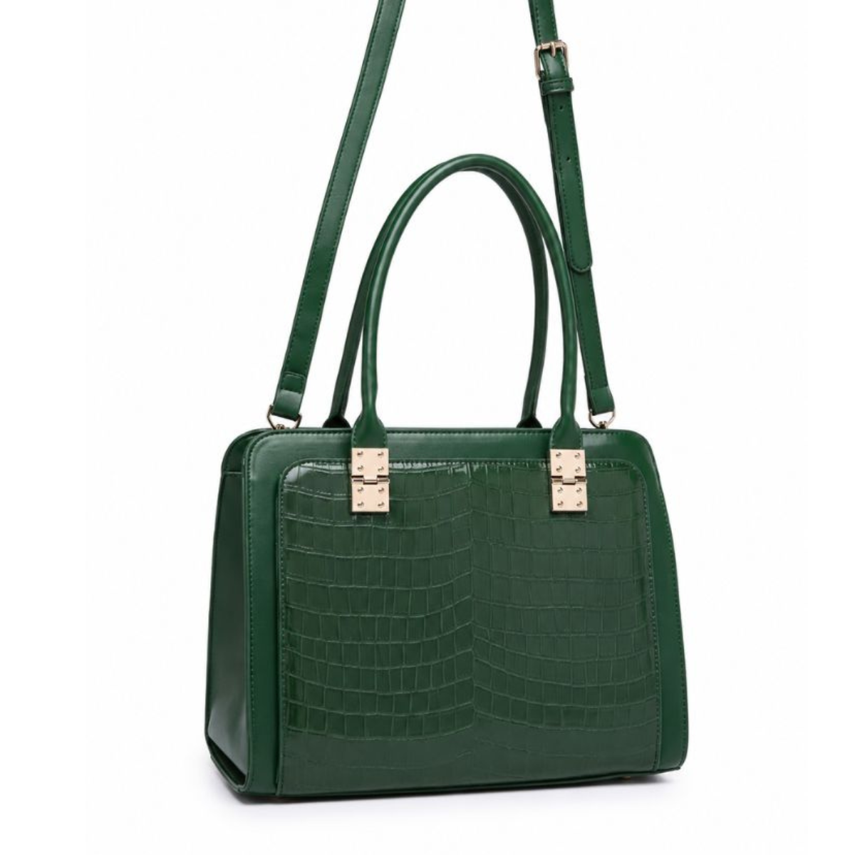 Premium Green Women Handbag with Adjustable Sling Strap