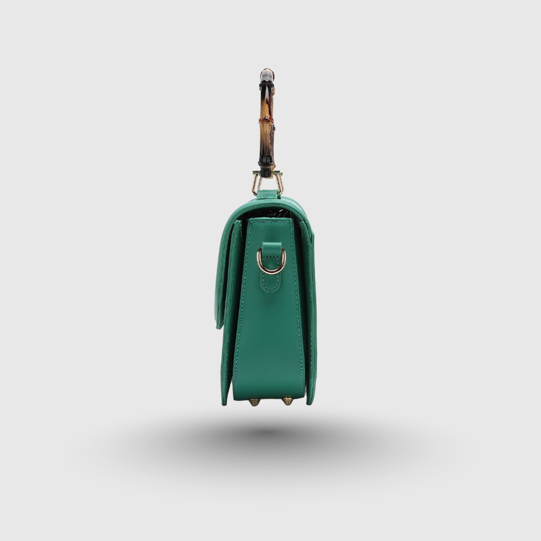 INFINITY FLORAL Green SATCHEL BAG