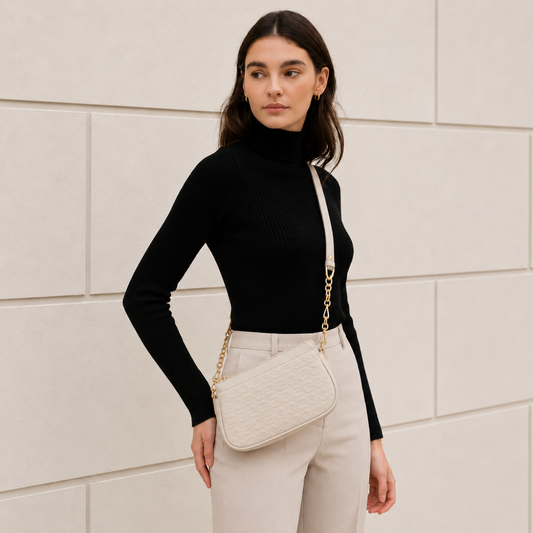 Elegant Off White Sling Bag for Women