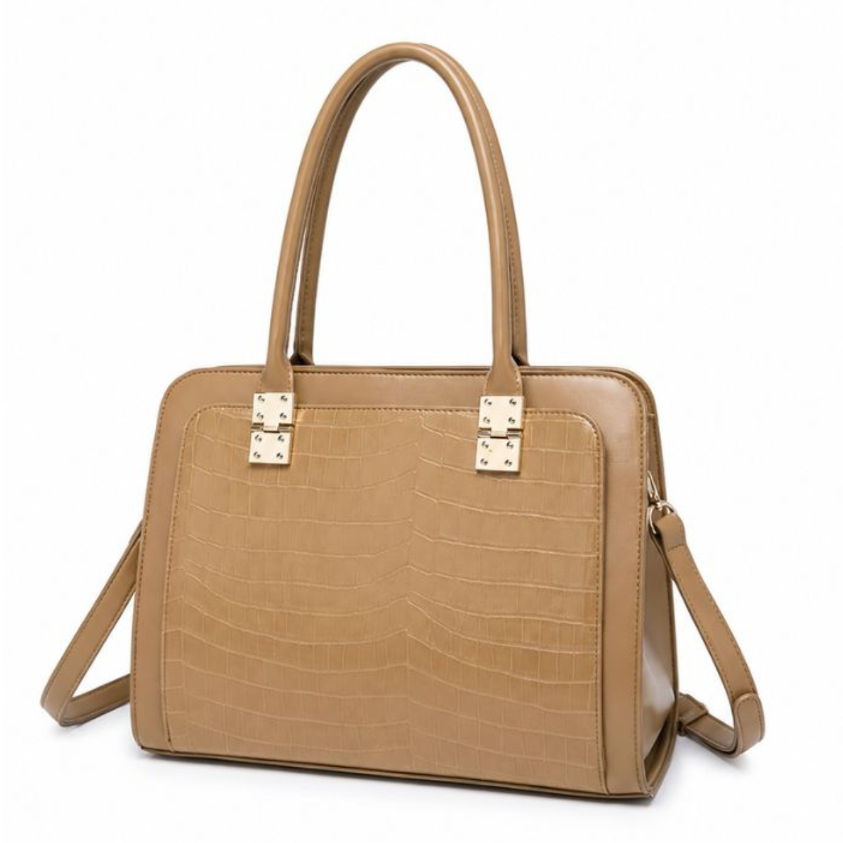 Premium Nude Women Handbag with Adjustable Sling Strap