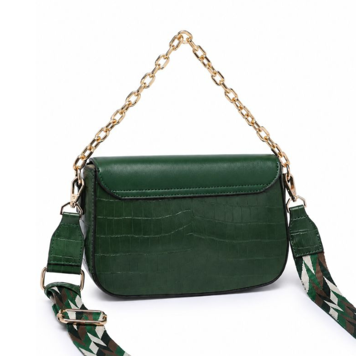 Luxury Green Chain Shoulder Bag for Women