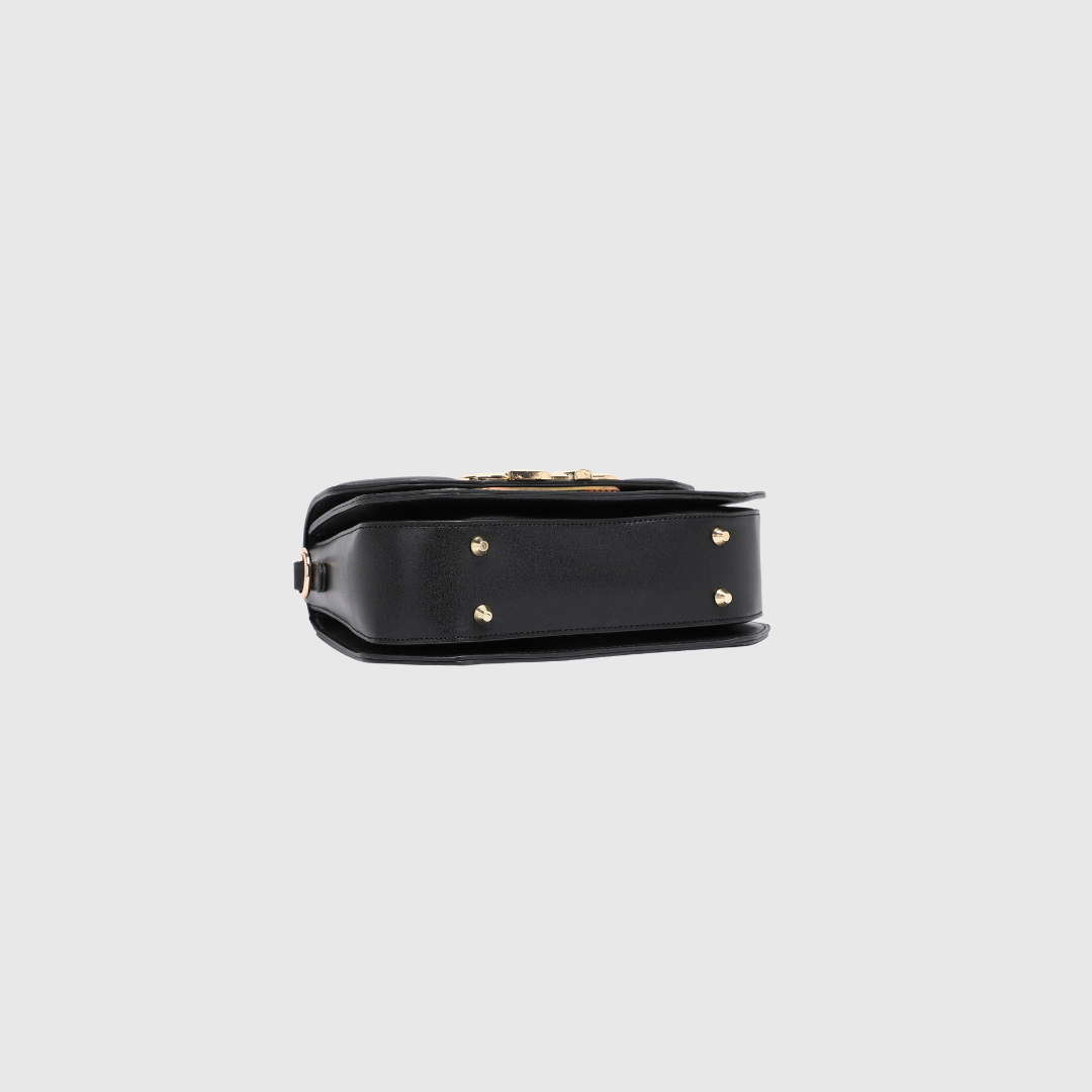 INFINITY FLORAL Black SATCHEL BAG