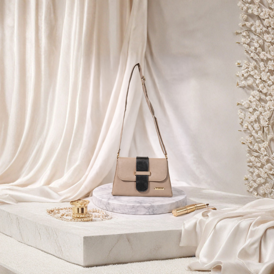 Tan Ladies Mini Sling Bag