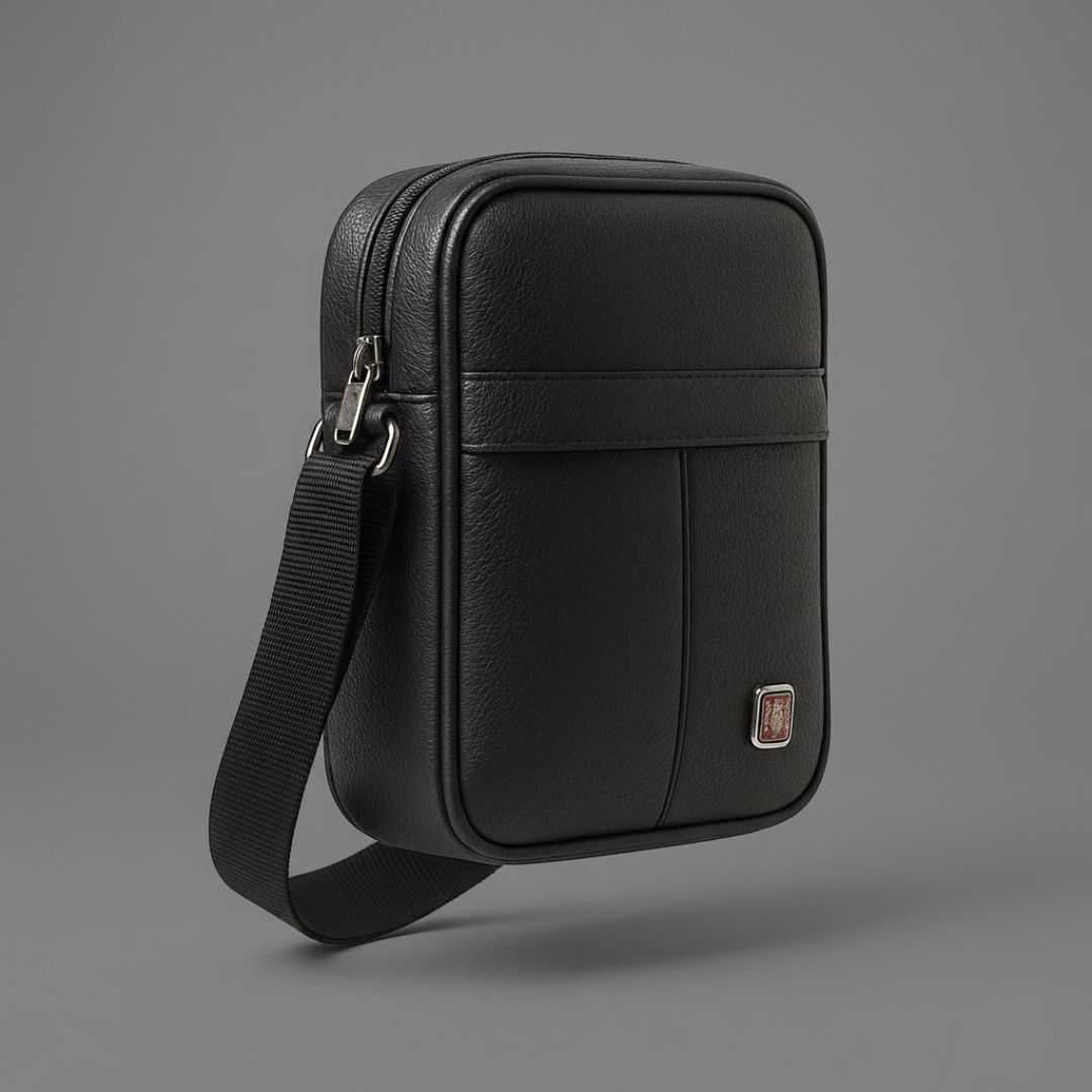 Men's Black Sling Bag